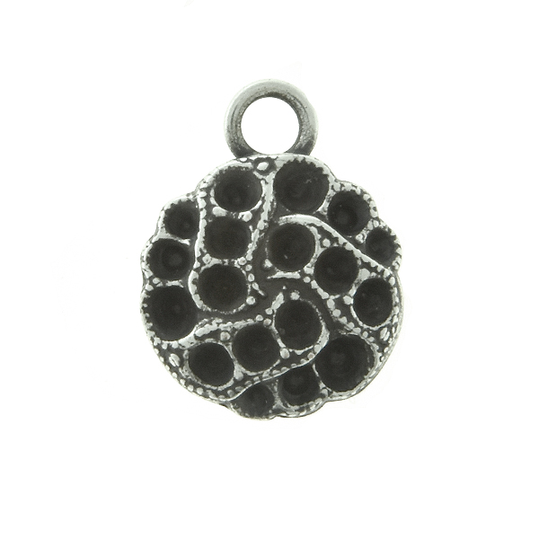 8pp, 14pp, 18pp Decorative metal casting Pendant base with top loop