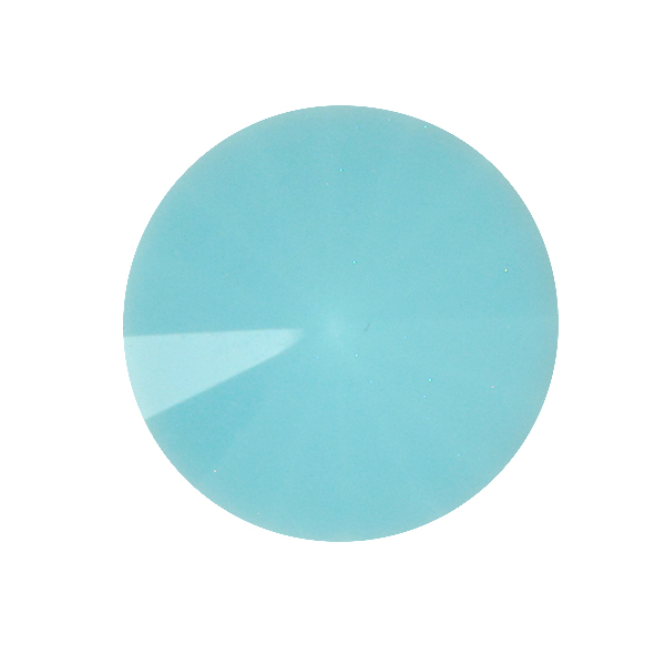 Light Turquoise Glass Stone for 1122 14mm Rivoli setting
