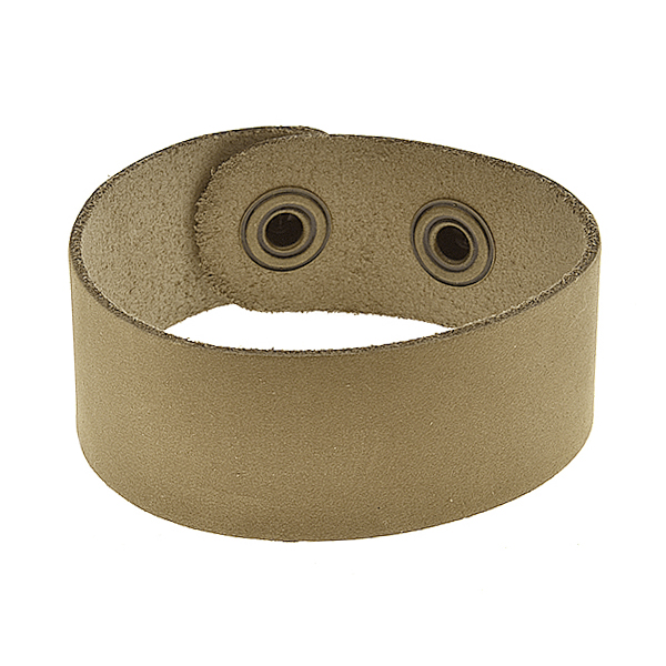Wide natural leather cuff bracelets-3pcs pack 
