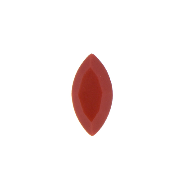 Opaque Red Glass Stone for 10x5mm Navette setting - 5pcs pack