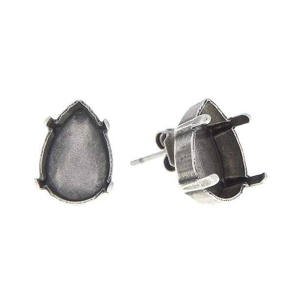 14x10mm Pear shape Stud Earring base
