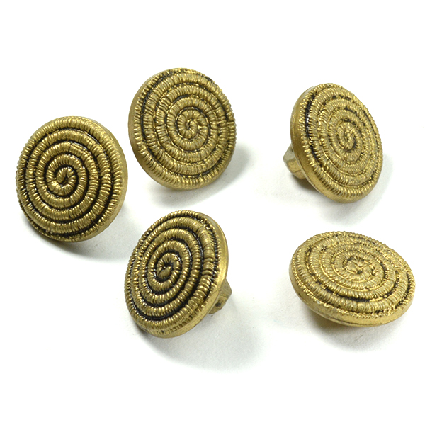 14mm Spiral look embedding buttons