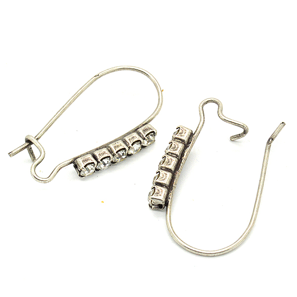 Rhinestone earrings hooks