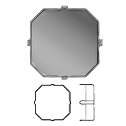 Settings for 4675 23mm fancy square stone