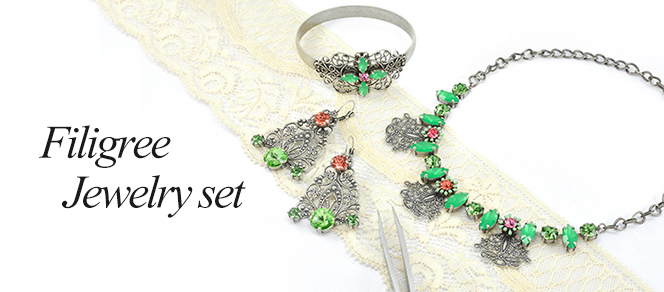 Filigree Jewelry set