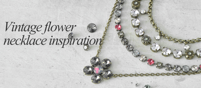 Vintage flower necklace inspiration