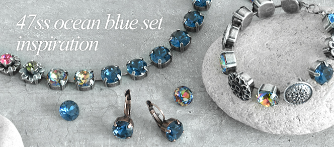 47ss Ocean blue jewelry set inspiration