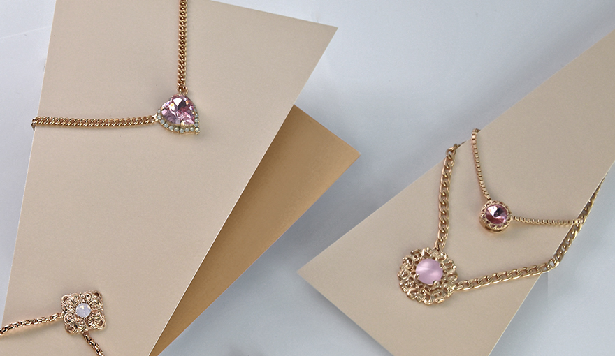 Rose pink romantic jewelry 